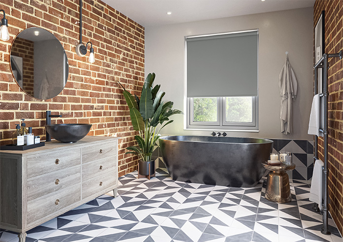 Trinity (FR Blackout), Seal Grey - Roller Blind - Image 7